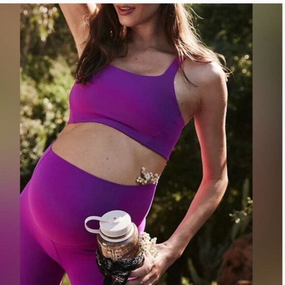 FP Movement Hatch Never Better Square Neck Maternity Bra NWT Extra Small - Picture 1 of 7